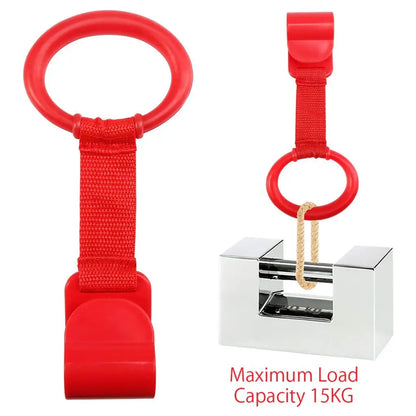 4 Pieces Baby Hand Pull Rings Cribs Playpens Balance Training Ring Infant Stand Hooks Bed Hanging Pendant Household Baby Safety