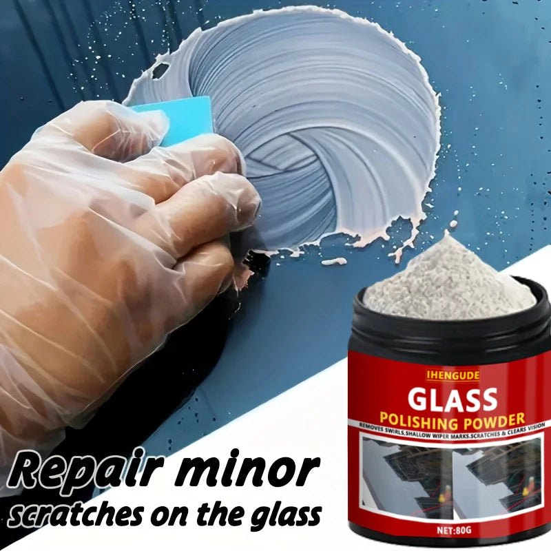 1PC 80g Glass Polishing Powder Window Windshield Scratch Remover Windscreen Repair Waxing Polish Cleaner