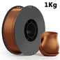 250g 500g 1Kg PLA Silk Copper 3D Printer Filament 1.75mm Copper Silk For 3D Printer Material PLA Filament
