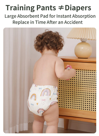3pcs/Lot Baby Cotton Training Pants Panties 6 Layer Waterproof Cloth Diapers Reusable Toolder Nappies Diaper Baby Underwear