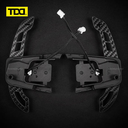 TDD Carbon Fiber Magnetic Paddle Shifters for Volkswagen GTI Golf 7 Golf R MK7/7.5 VW Scirocco Arteon Shift Paddle Extensions