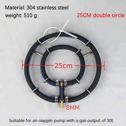 1Pc Stainless Steel Koi Fish Pond Oxygenation Aquarium Supplies Nano Aeration Disc Fish Pond Seafood Pond Oxygen Plate