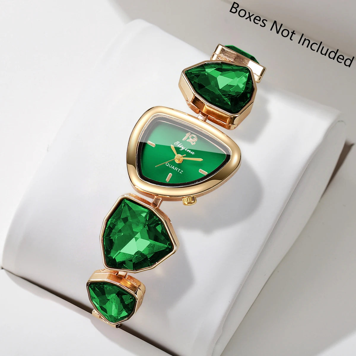 Elegant Rhinestone Bracelet Strap Women Watches Fashion Irregular Dial Ladies Quartz Wristwatch Reloj Mujer (Without Box)