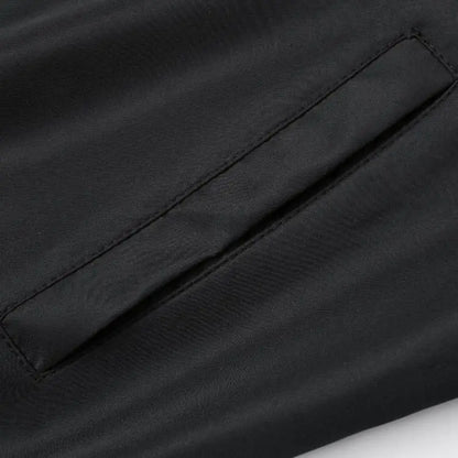 2025 Spring and Autumn New Baseball Collar Short Loose Solid Color Jacket Men's Business Casual Thin Coat Trend