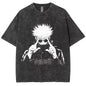 Anime Jujutsu Kaisen Gojo Satoru T Shirts Washed Men Women Cotton Harajuku T-Shirts High Quality Retro for Men Women Tops Tees