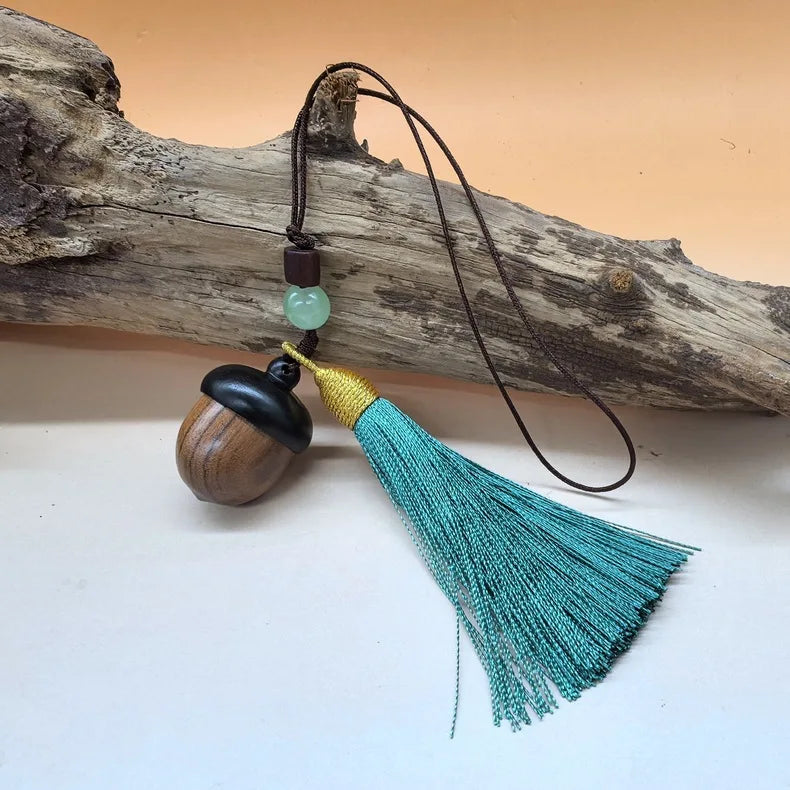 S12 Small Acorn Urn Pendant Necklace Portable Pet Ashes Keepsake for Dog Cat Memorial，Warmth Keeps Love Alive Forever.