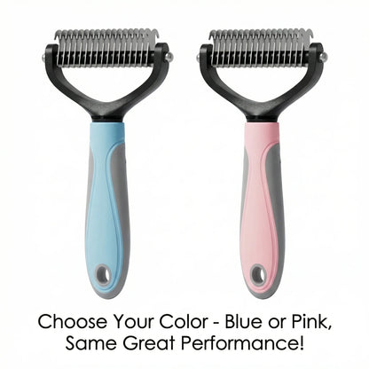 Pet Dog Detangler Dual Side Pet Dematting Comb Dog Cat Knot Remover Brush Undercoat Deshedding Grooming Tool for Long Short Hair