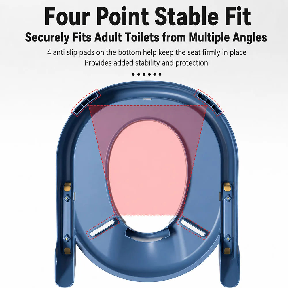 New Children's Toilet Stepped Baby Boys and Girls Toilet Training Foldable Foot Stool Toilet Seat Ring Stepped Assisted Tool