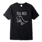 Summer Casual Men's T-shirt Top Quality Cotton Blend Cool Funny Dinosaur Design Printing O-neck For Men T-shirt Male Tee Shirts