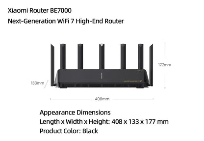 Xiaomi Mi Router BE7000 Tri-Band WiFi Repeater VPN 1GB Mesh USB 3.0 IPTV 4 X 2.5G Ethernet Ports Modem Signal Amplifier -CN