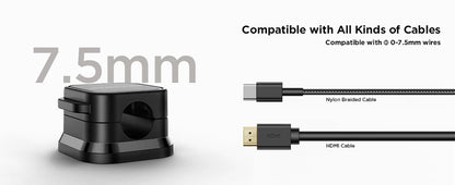 Joyroom Magnetic Cable Clips Cable Smooth Adjustable Cord Holder Cable Management Wire Keeper Under Desk Cable Organizer Holder