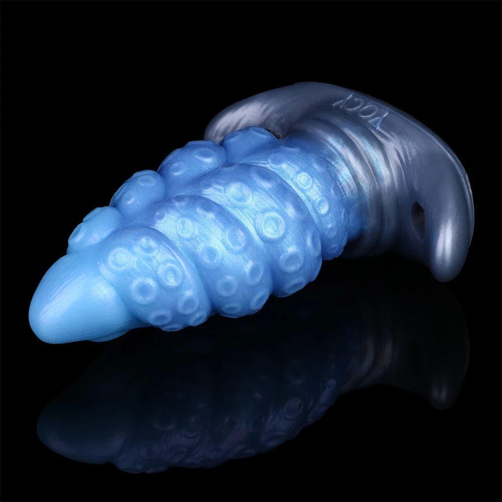 FAAK Silicone Wearable Anal Plug with Large Tail size S M L XL XXL Wireless Control Strapon Vibrator BDSM Flirting Sex Toys