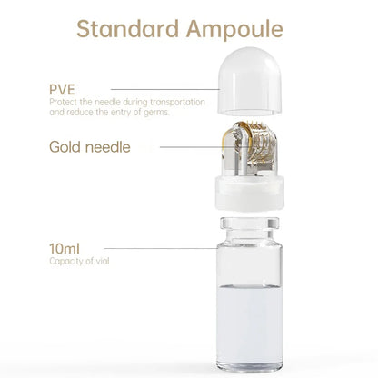 1Pcs 64needles Microneedle with 10ml Bottle Beauty Skin Repair Microneedling Tool