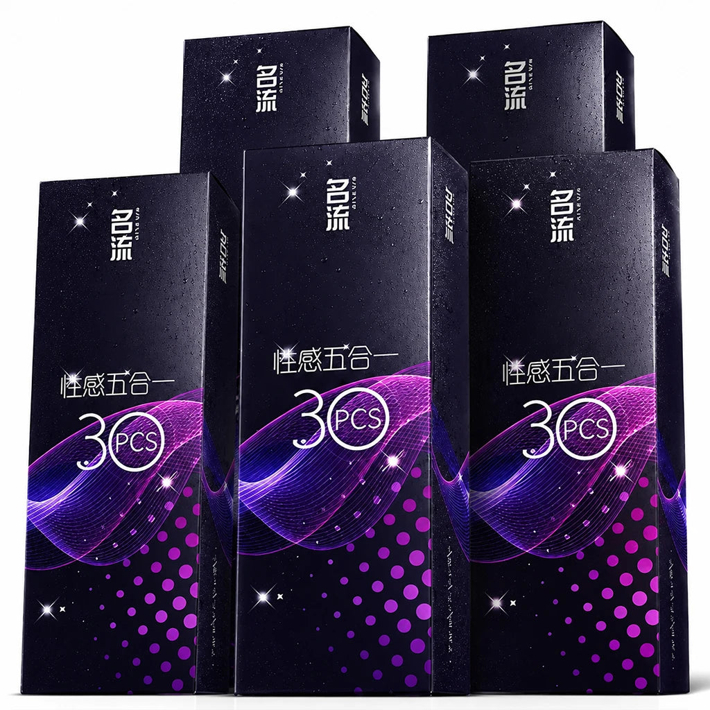 Warehouse Shipped Condoms 30pcs /packIntimate Good Sex Products Combining Particles and Threads for Long-lasting Pleasure