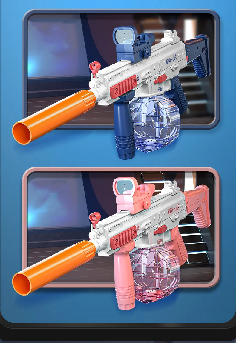 SCAR Electric Automatic Submachine M416 Water Gun Summer Outdoor Beach Firing Shooting Game Water Fight Toy for Children Gifts