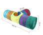 Cats Tunnel Foldable Pet Cat Toys Kitty Pet Training Interactive Fun Toy Tunnel Bored For Puppy Kitten Rabbit Play Tunnel Tube