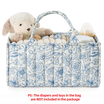 PANGDUBE Baby Diaper Organizer Bag Folding Portable Diaper Stackers & Caddies High Capacity Storage Bag for Baby Things