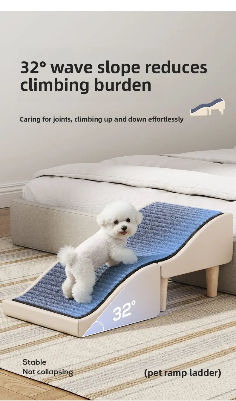 Foldable Pet Ramp Non-Slip Dog Stairs Sofa Climbing Assistance for Bed & Car Footrest Stool for Small Breed Cats and Dogs