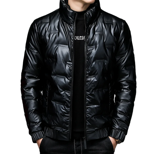 80%  White Duck Down Coat 2024 Trendy Fashion Winter Stand Collar Warm Sport Jacket Men's Thermal Thick Outwear