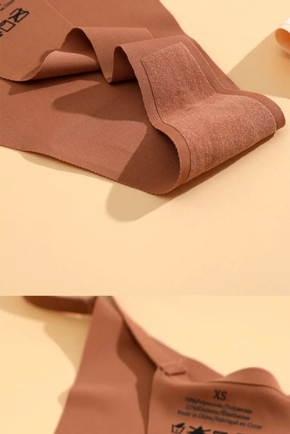 4PCS/Set Silk Seamless Thongs for Women Sexy Low Rise Panties Female Ultra Thin Breathable Underwear G-String T-Back Underpants