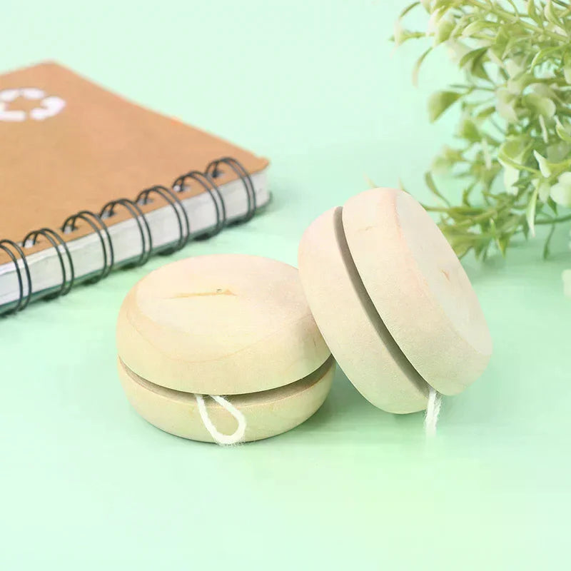 Portable Wooden Yoyo Ball Colorful Handmade Toy Creative Play & Craft Accessories for Children