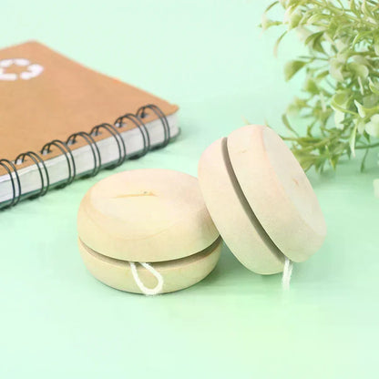 Portable Wooden Yoyo Ball Colorful Handmade Toy Creative Play & Craft Accessories for Children