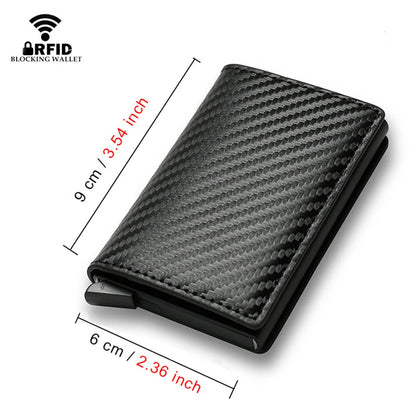 Anti Thief Rfid Credit Card Holder Smart Minimalist Wallet Men Women Slim Bank Cardholder Case Money Bag Cash Creditcard Purse