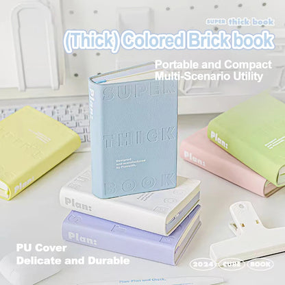 Notebook Color Brick Notebook High Appearance Thickened Portable Handbook Student Specific Mini Pocket Small Notebook Blank Note