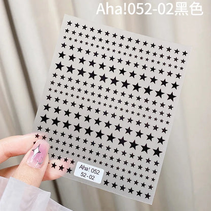 1sheet 3D Sweet Cherry Fruit Nail Art Stickers Summer Peach/Lemon/Star/Moon Nail Decals 8*10cm Adhesive Red Cherry Nail Decor %$
