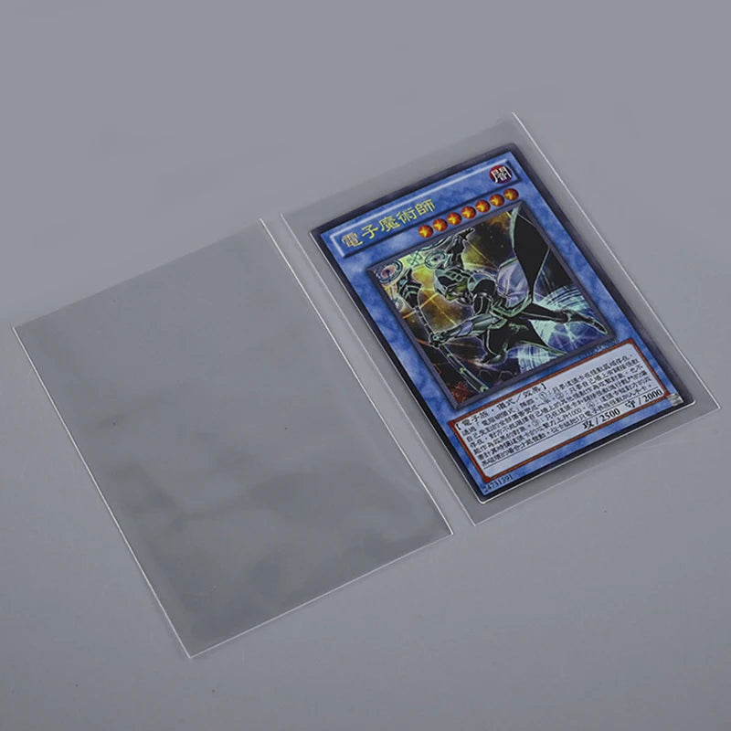 100pcs 65*90mm/61*88mm Card Sleeves Card Protectors Perfect Size for Football Card, Sport Card, MTG Card Collection Card Storage