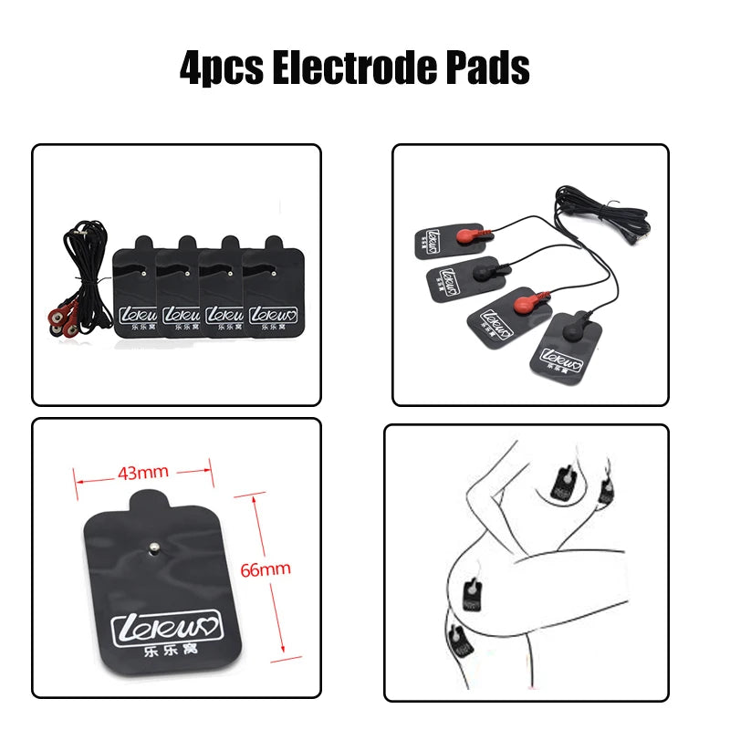 Strongest BDSM Electro Stimulation E-Stim Host Medical Themed Sex Toy Anal Plug Cock Ring Urethral Sound Dilator Pads For Men