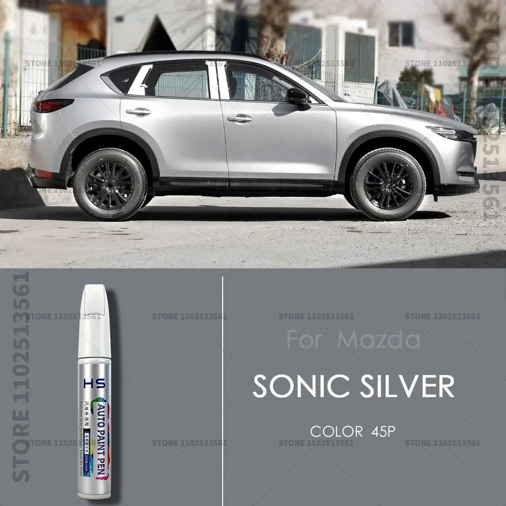For Mazda CX3 Paint Repair Pen Touch Up Scratch Remover DIY Car Accessories White 34K Blue 42M 	41B Black 16W 38A Gold Gray 46G