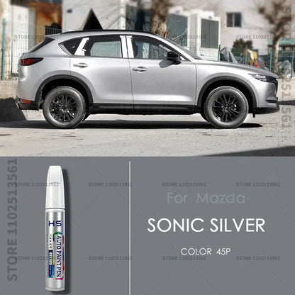 For Mazda CX3 Paint Repair Pen Touch Up Scratch Remover DIY Car Accessories White 34K Blue 42M 	41B Black 16W 38A Gold Gray 46G