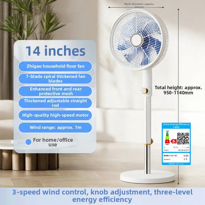 DC Inverter Tower Fan, Ultra Quiet 12-Speed Standing Fan with Remote, Energy Saving Oscillating Fan for Living Room/Bedroom