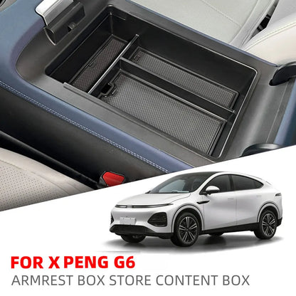 Car Armrest Storage Box for Xpeng G6 X Peng Organizer Central Console Storage Box Container Tray Interior Accessories