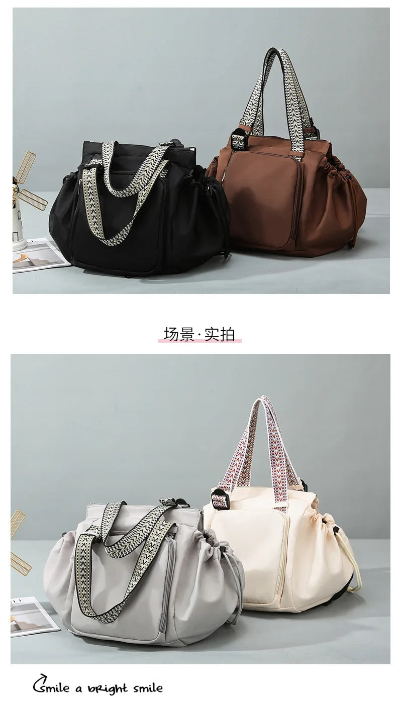 Baby Diaper Bag Multi-pocket Travel Duffel Bags Foldable Gym Bag Women Hand Luggage Airport Bags Mom Stroller Maternity Totes