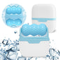 Double-headed facial ice roller, used for facial and head massage, made of resin material, without fragrance and battery