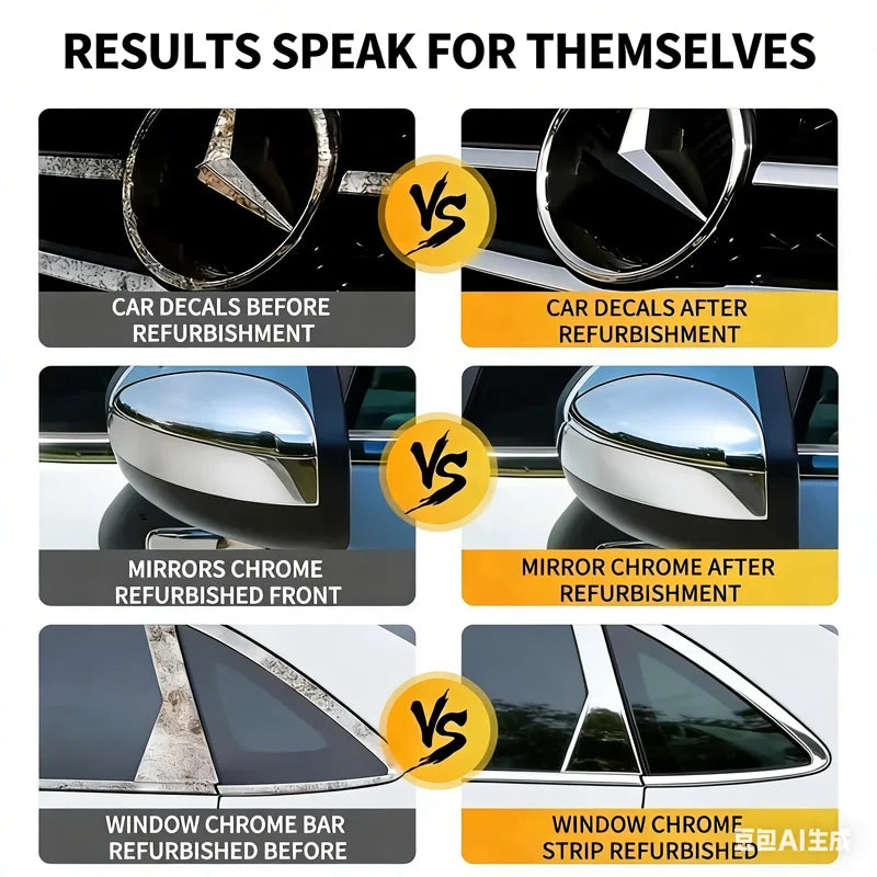 Silver Chrome Plating Touch Up Pen Auto Car Oxidation Rust Scratch Repair Tool For Rim Handle Mirror Trim