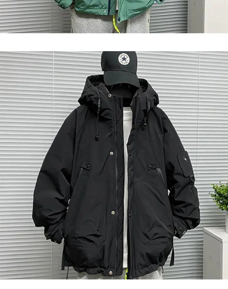 Men's Jacket Winter Windproof Warm Down Jacket Outdoor Sports Mountain Overcoat Hooded Snowboarding Parka Snow Coat Canada Tops