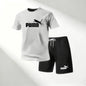 Hot Sale 2026 Men's T-Shirts Sets O-Neck Short Sleeve+Sports Shorts Quick Dry Casual Street Fashion Home Outdoor Running 2 Piece