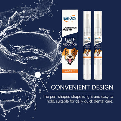 Pet Teeth Cleaning Pen Plant‑Based Mild Reduce Tartar Stain Fresh Breath Portable Oral Care for Dogs Cats Daily Dental Cleaner