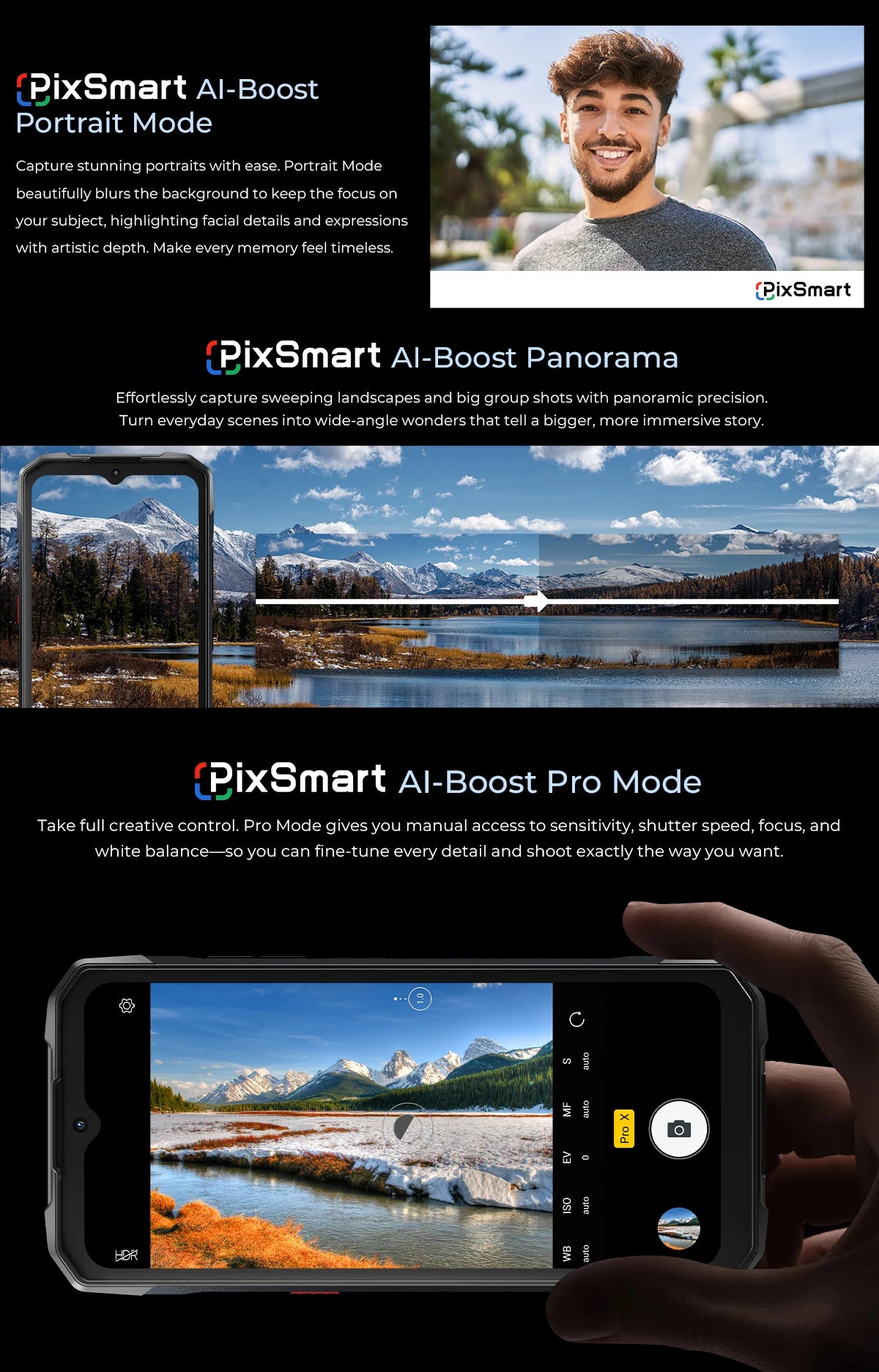HOTWAV Cyber 16 Pro Rugged Smartphone G100 Octa-core Android 15 Mobile Phone 108MP 6.6'' FHD+ 2K 8GB 512GB 6280mAh Cellphone