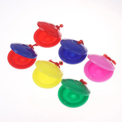 3/5/15/25Pcs Plastic Music Castanets Orff Instruments Festival Party Entertainment Prop Percussion Instrument Rhythm Cultivation