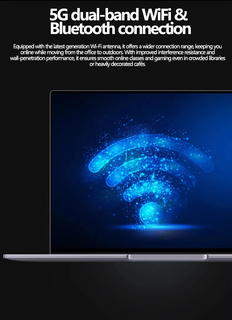 LENO 15.6" Laptop 32GB 2TB Windows 11 Intel Core i9-9900 Gaming Computer PC  Gamer office Ultra Slim Fingerprint UnIock Notebook