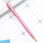 50 Pcs Metal Ballpoint Pen Rose Gold Pen Custom Logo School&office Supplies Stationery Business Gift Lettering Engraved Name