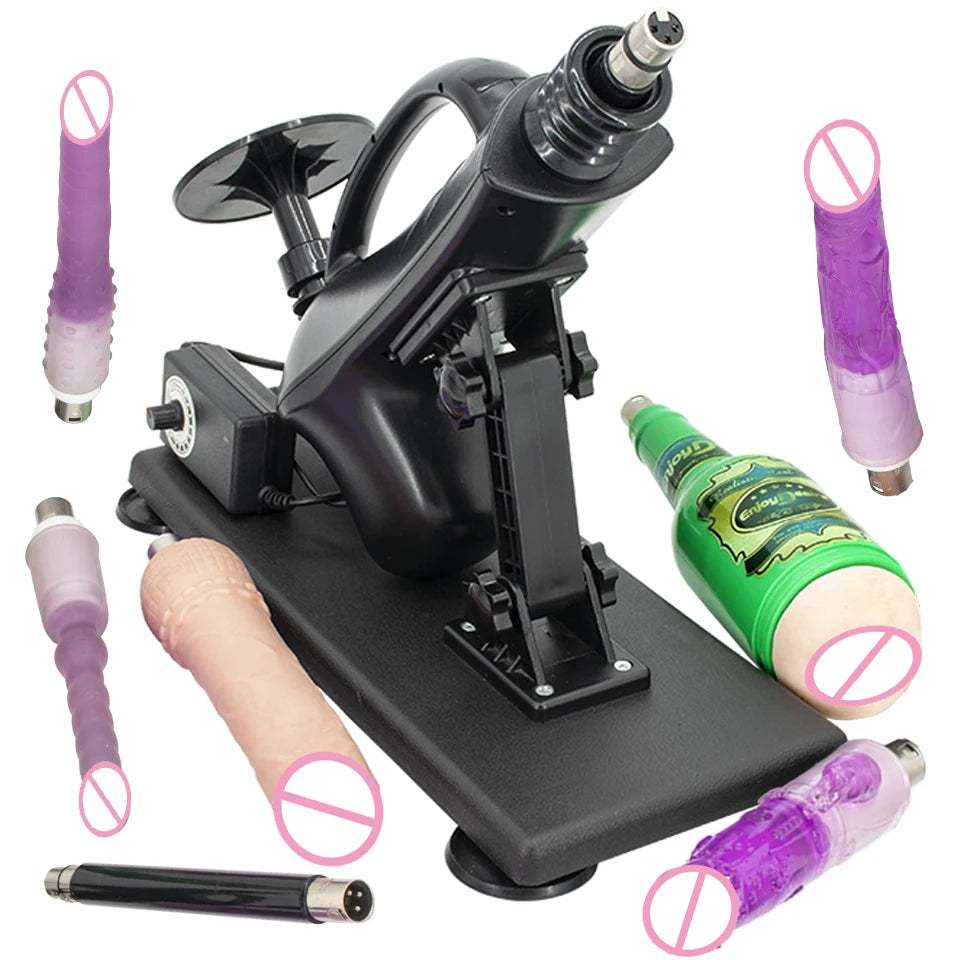 FREDORCH Upgraded Sex Machine for Women with Dildos Automatic Masturbation Machine Pump Gun Love Machine Couple Sex Toys