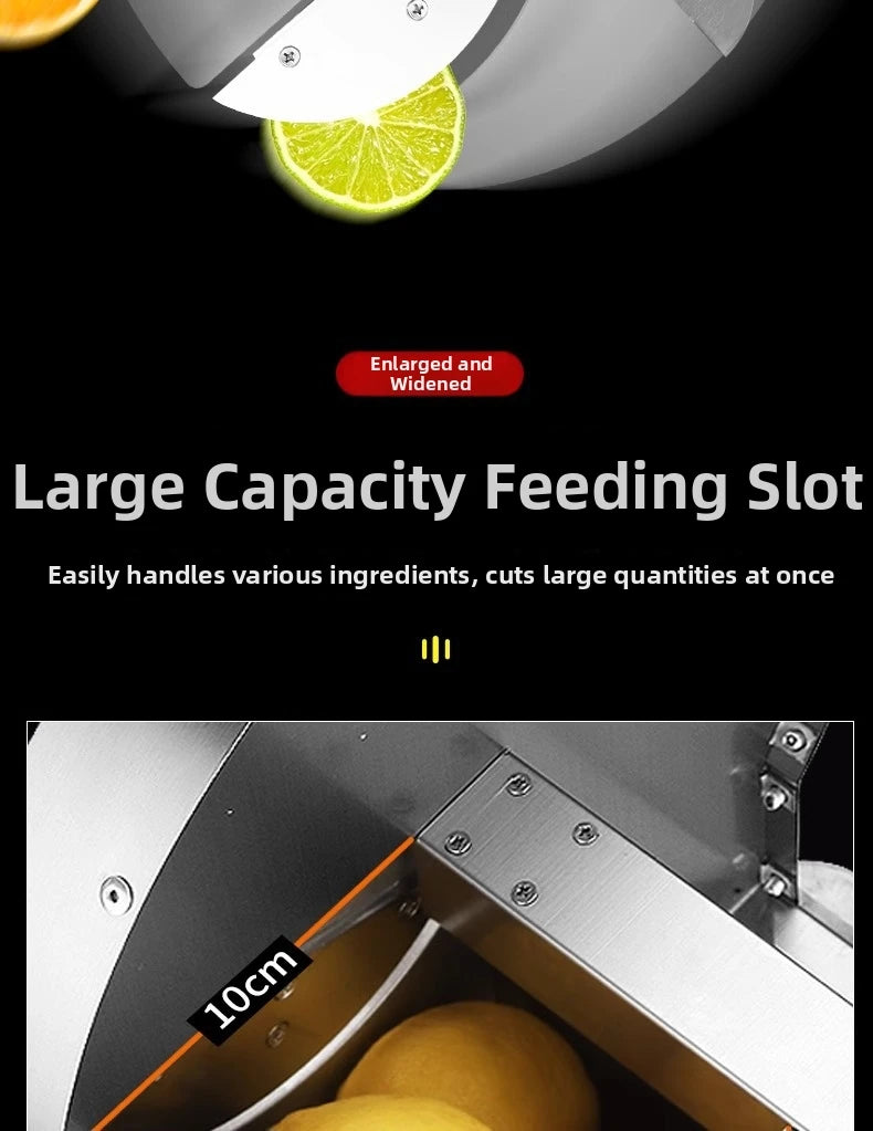 Commercial Stainless Steel Lemon Slicer Hand-Cranked Potato & Vegetable Cutter for Fruits, Lotus Root Multi-Function Kitchen Sl