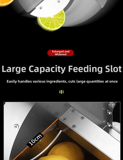 Commercial Stainless Steel Lemon Slicer Hand-Cranked Potato & Vegetable Cutter for Fruits, Lotus Root Multi-Function Kitchen Sl