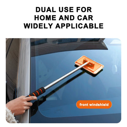SEAMETAL Car Windshield Cleaning Brush Window Glass Clean Wiper Scalable Long Handle Scratch-Free Soft Wash Cloth Washing Tool