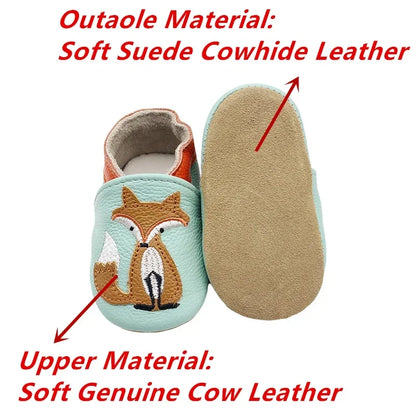Toddle Baby Shoes Newborn Infant Shoe Boys Girls Soft Genuine First Walkers Baby Moccasins 0-24Months Cowhide Bottom Skid-Proof